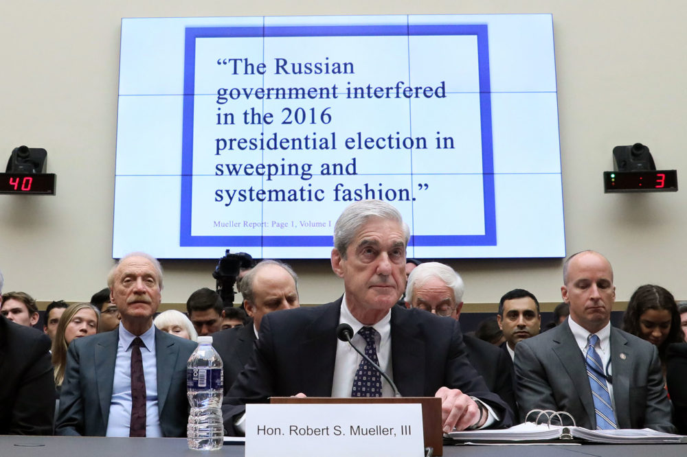 Robert Mueller testifies before a House Judiciary Committee hearing.